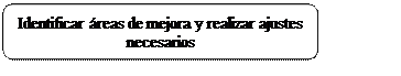 Rectangle: Rounded Corners: Identificar áreas de mejora y realizar ajustes necesarios